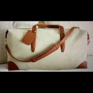 NWT Henny + Lev Canvas Weekender Bag